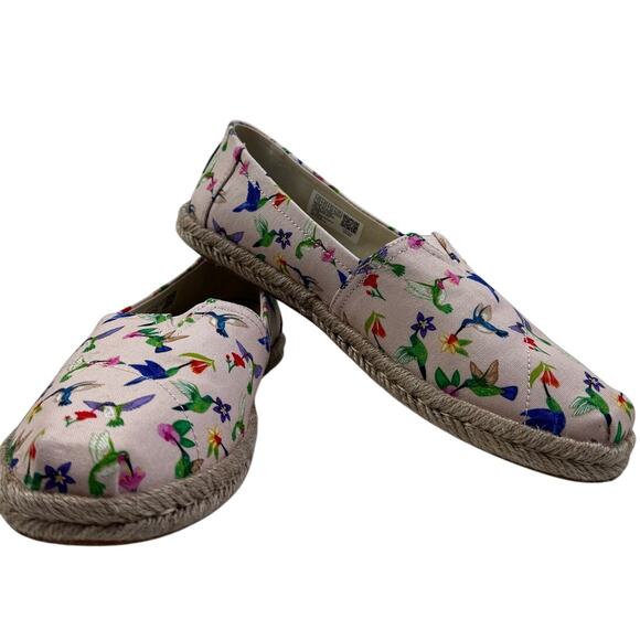 Toms Shoes - TOMS Classic Limited Edition Hummingbird Print Alpargatas Women's Size 7.5
